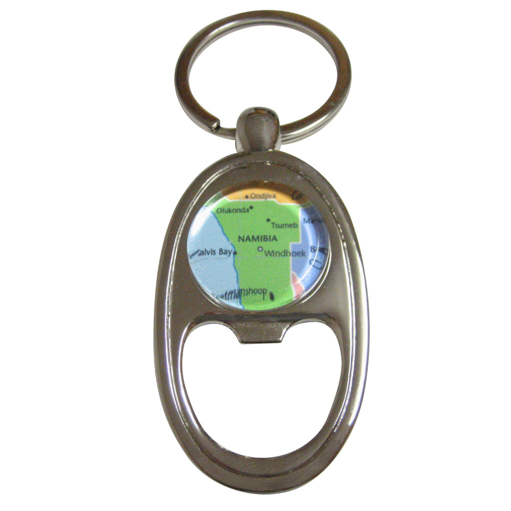 Namibia Map Bottle Opener Key Chain - image 1